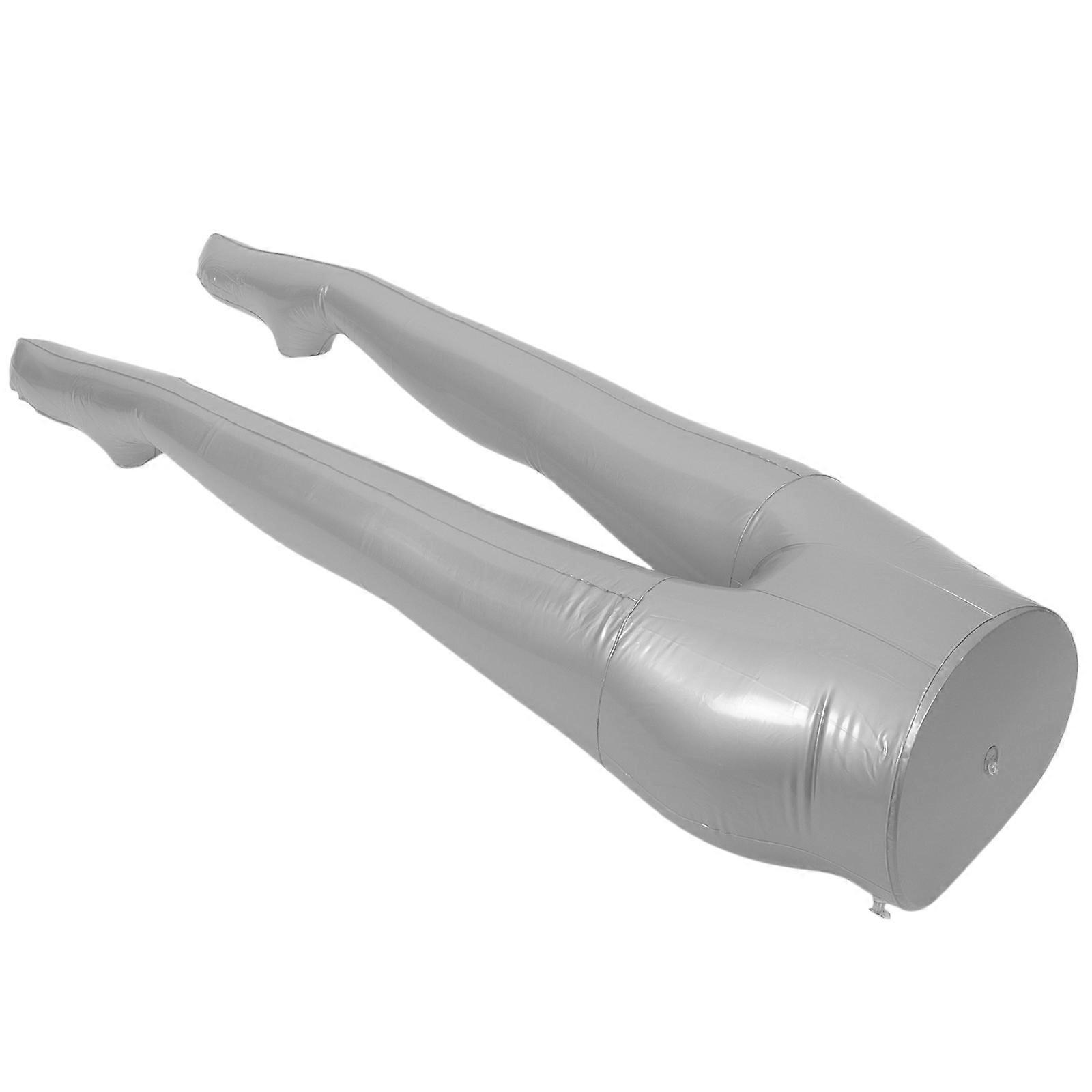Inflatable Lower Body Display Mannequin For Professional Photographers 122Cm Height Silver PVC 1Pack