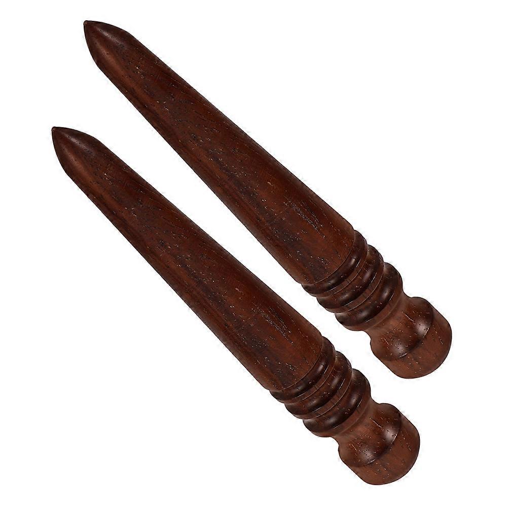 Burnisher Wood Tool for Polishing 2Pcs Durable Craft Edge Burnishing Stick