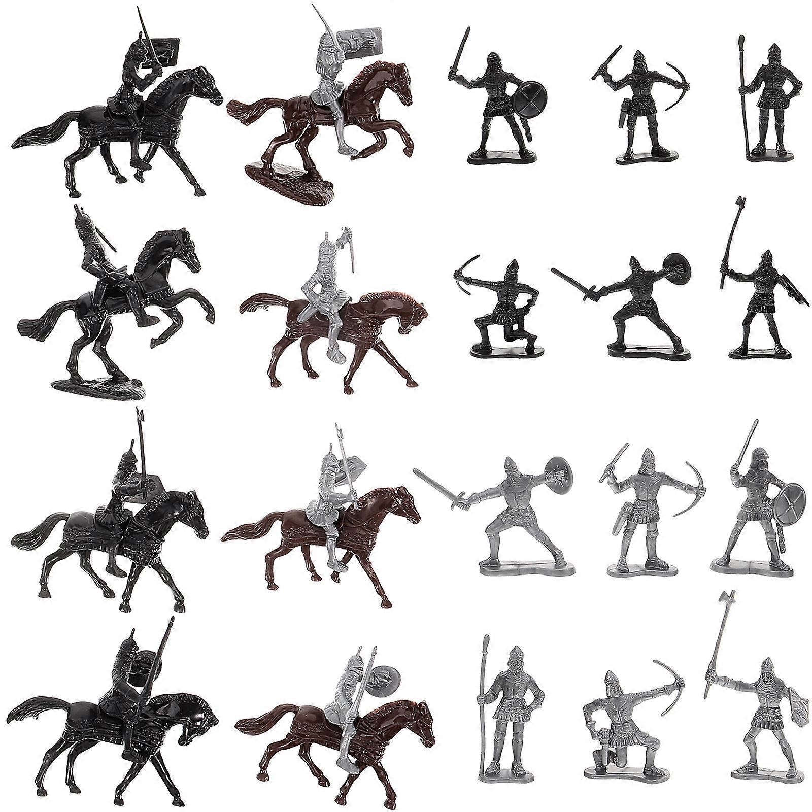 Miniature Realistic Soldier Figures Set for DIY Decoration – Ideal for Sand Tables, Bookshelves, and Gardens