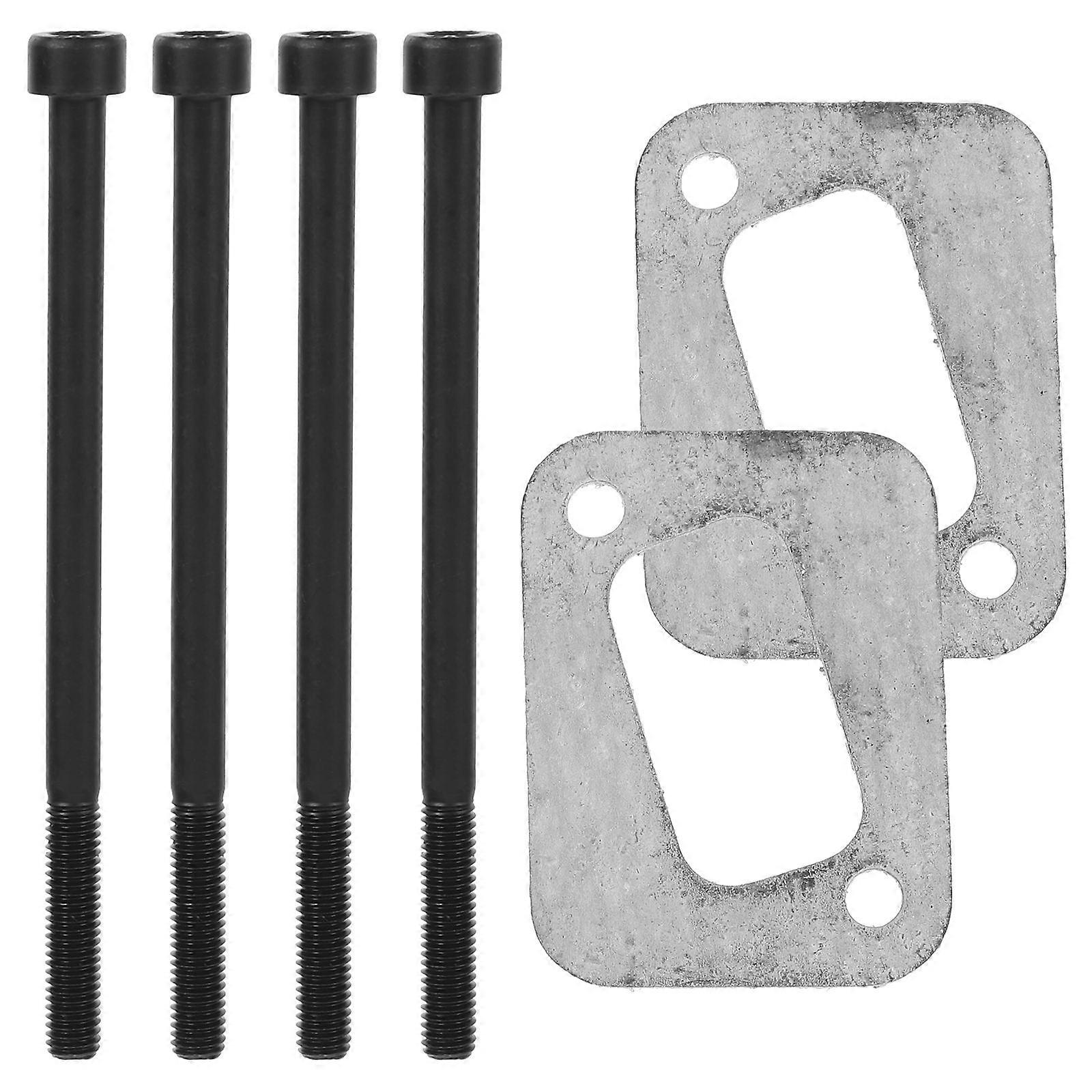 Chainsaw Repair Bolts For Exhaust 2 Sets Of Practical Muffler Components In Carbon Steel For Lawn Maintenance