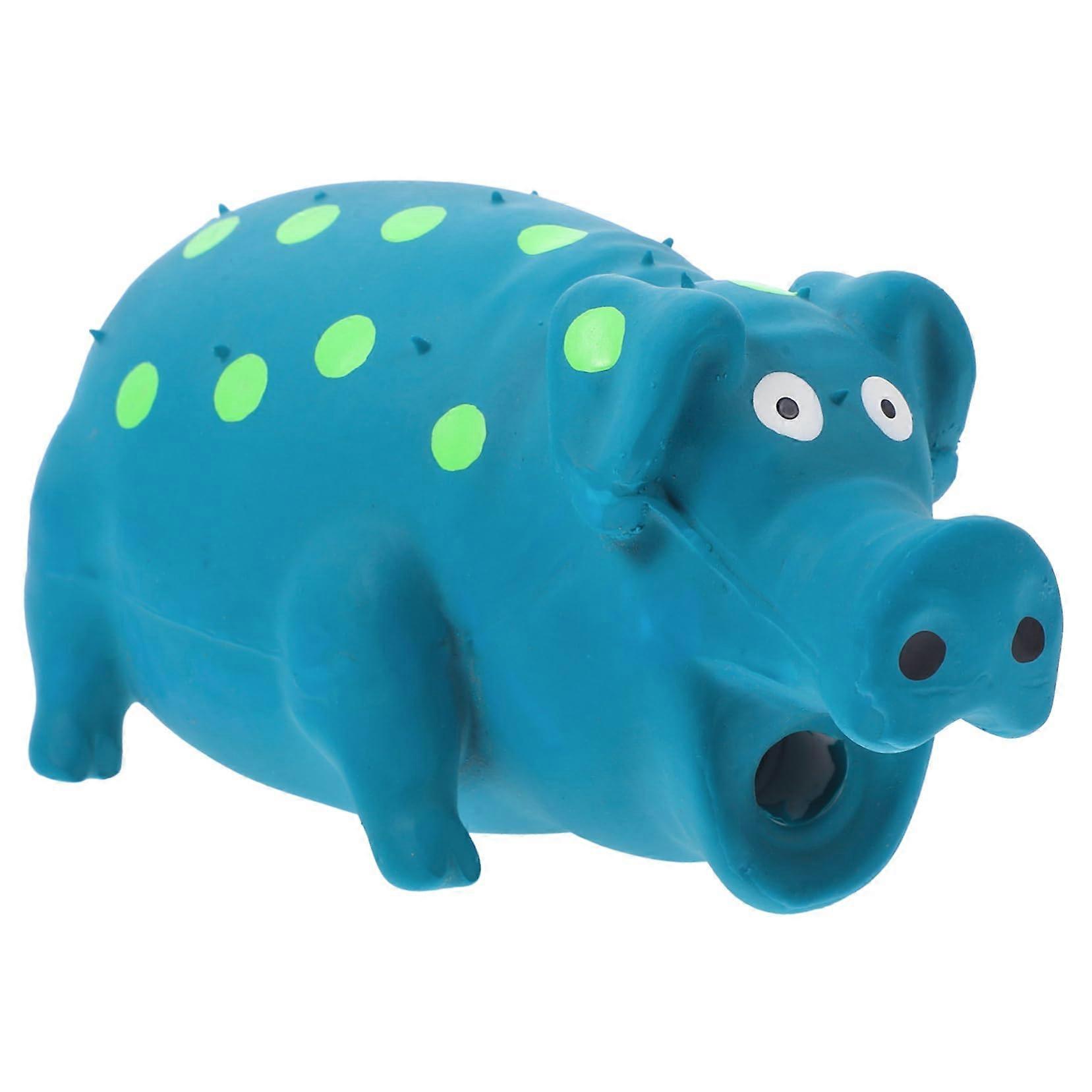 Chew and Squeak Toy for Small Dogs, Durable Rubber PigShaped Toy for Puppies and Small Breeds, Promotes Dental Care and Playful Fun, Robust