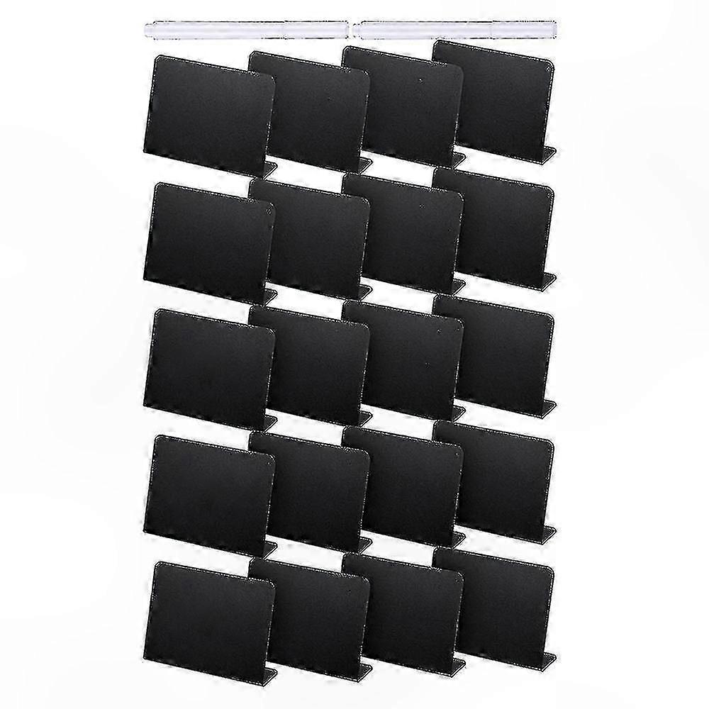 20 Pack Mini Chalkboard Signs 4x3 Inches Table Tents for Food Labels Party Decor Buffet Tags