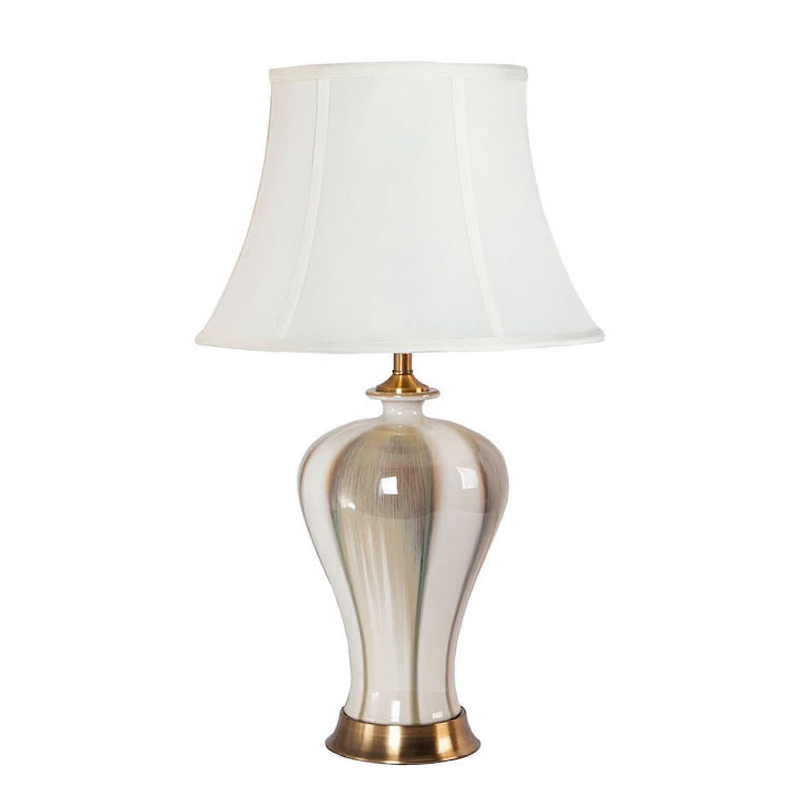 Retro ice crack bedside lamps for home office, cafe, 25.6'H desk LED lamp.