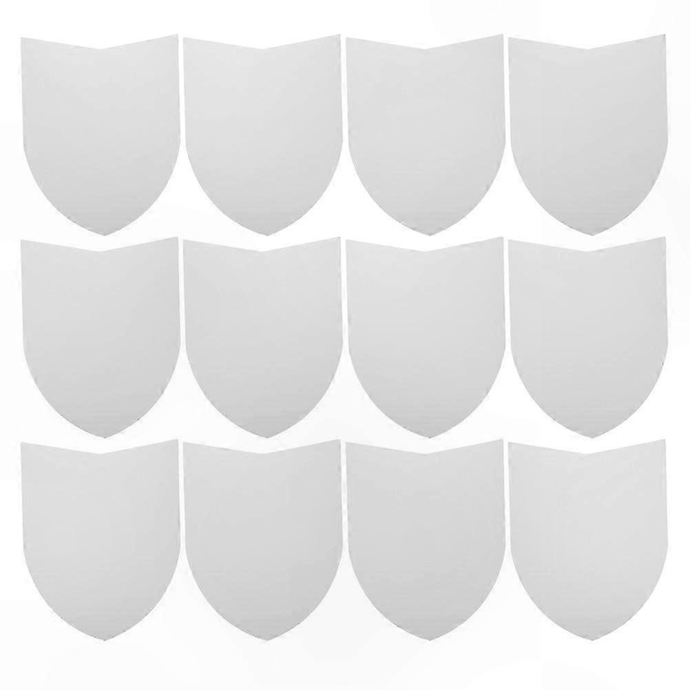 12 Pack DIY Craft Shields for Kids - Blank Cardboard Toy Shields for Creative Play Props