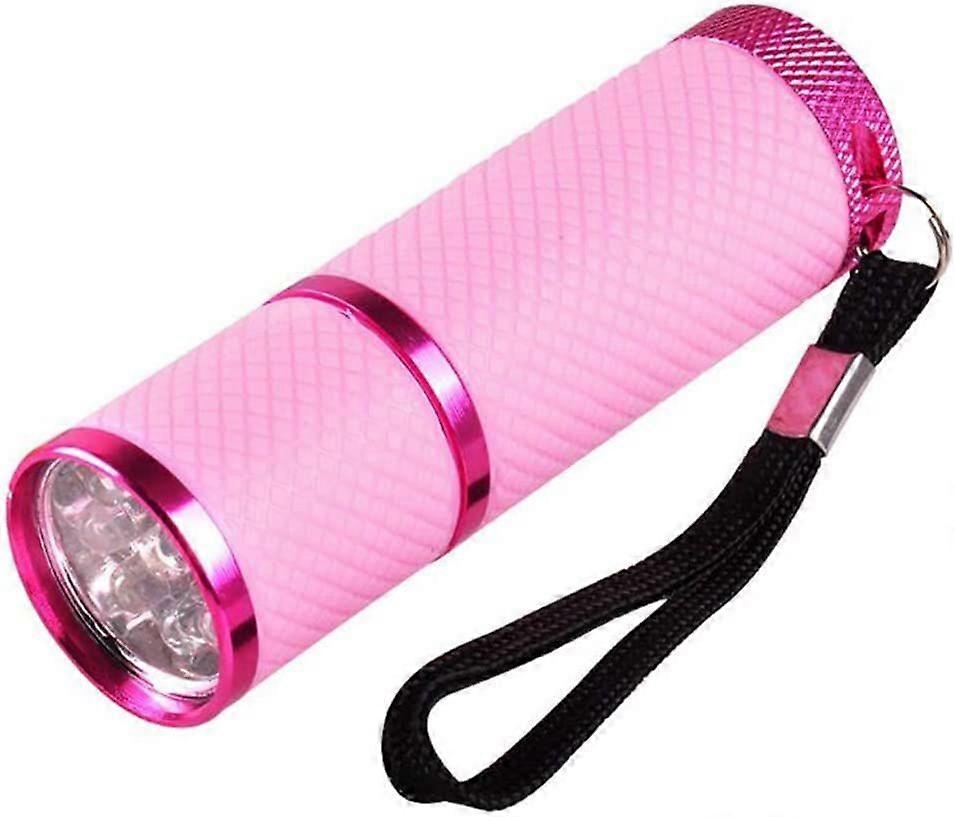 Mini UV Flashlight - LED Nail Curing Detector (Pink, 1pc)