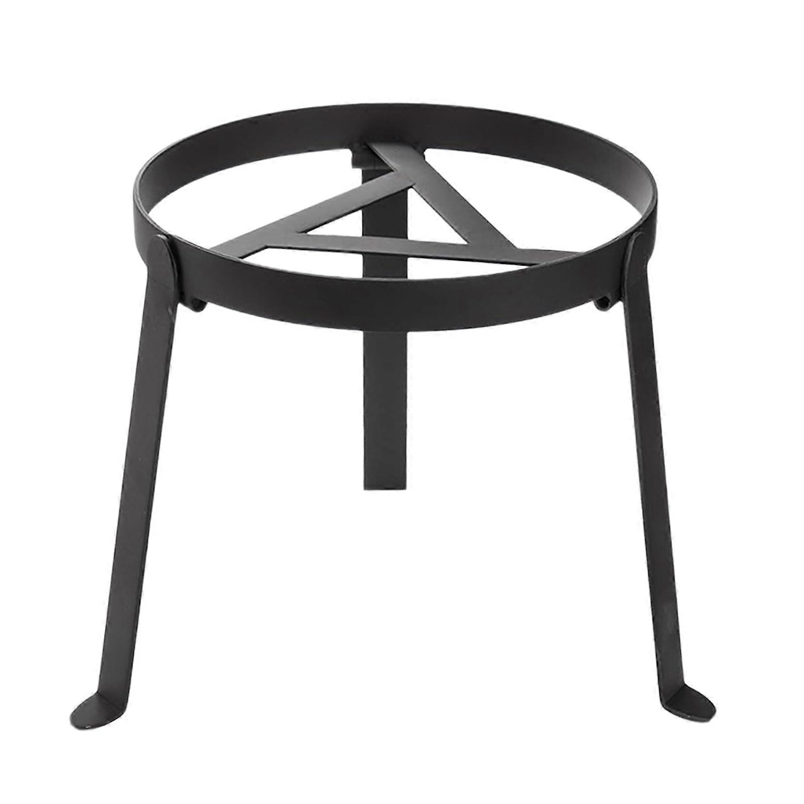 Pan stand, tripod BBQ frame for pan, black, tripod for camping, pot stand, pan grate, tripod for camping, temperature resistant, foldable.