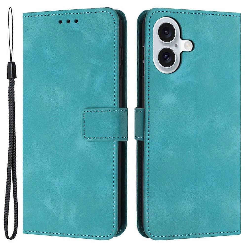 Compatible For iPhone 17 Case Solid Color Leather Wallet Protective Phone Cover