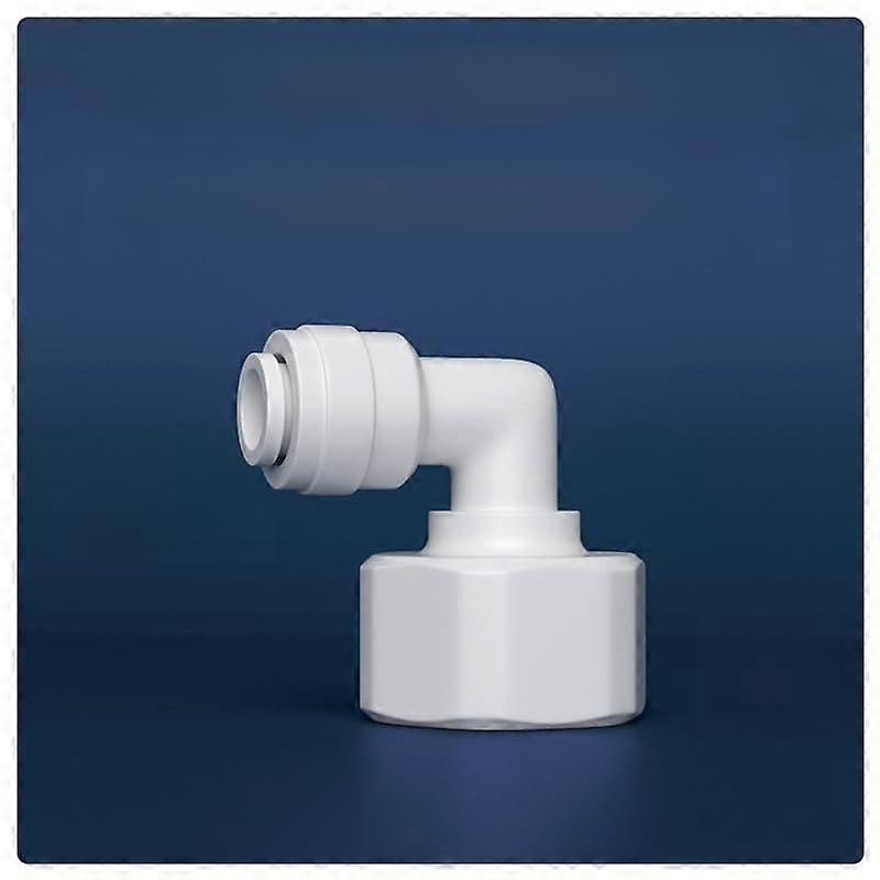 Right Angle Piece RO Water Connection 1/4 Inch Hose to 3/8 Inch Male Thread Filter for Reverse Osmosis Systems Grey