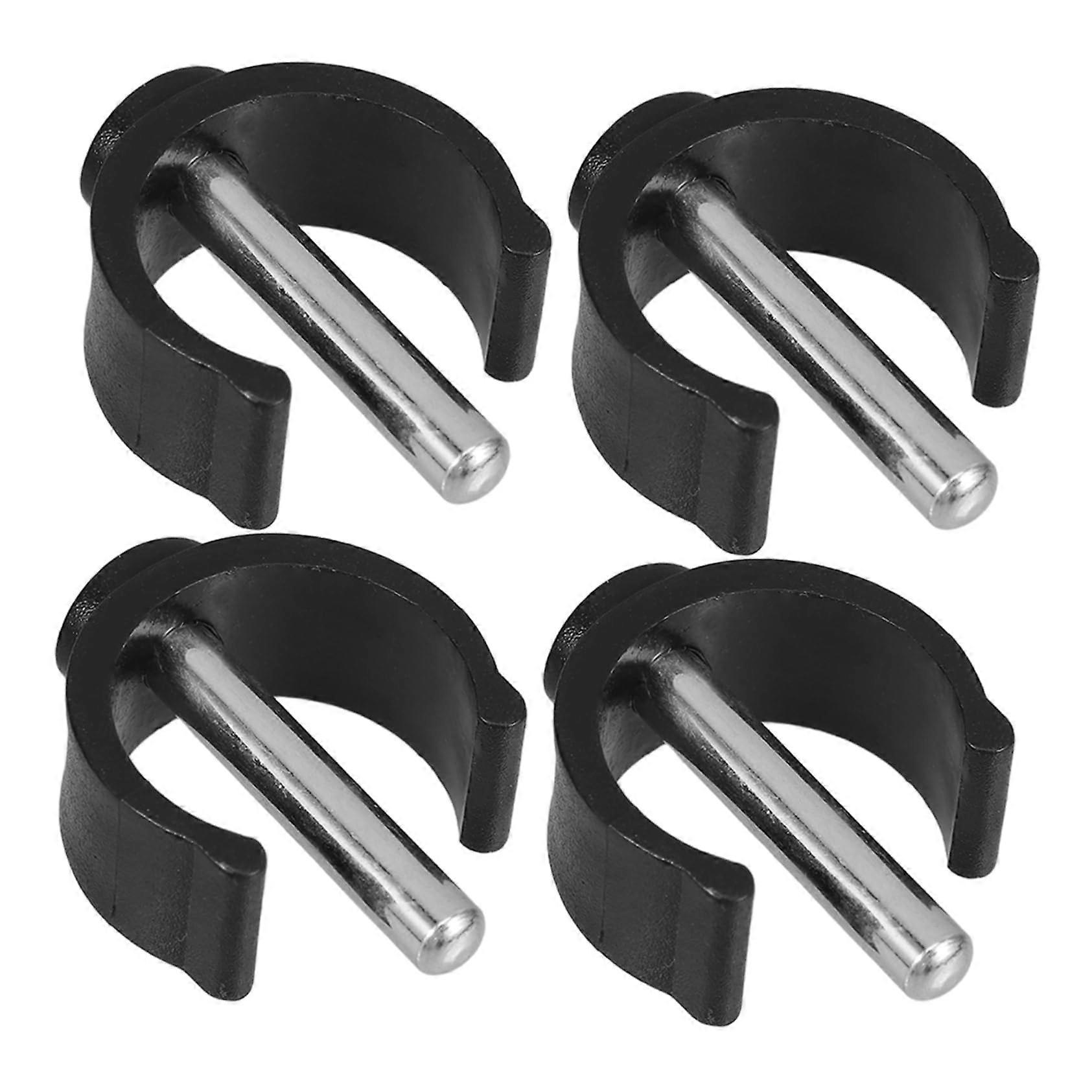 Pack of 4 Crutches Replacement C Clips Crutch Buckle Latch Clamps for 25mm/28mm Walking Stick Grip Holder 3.80x3.00x1.90CM