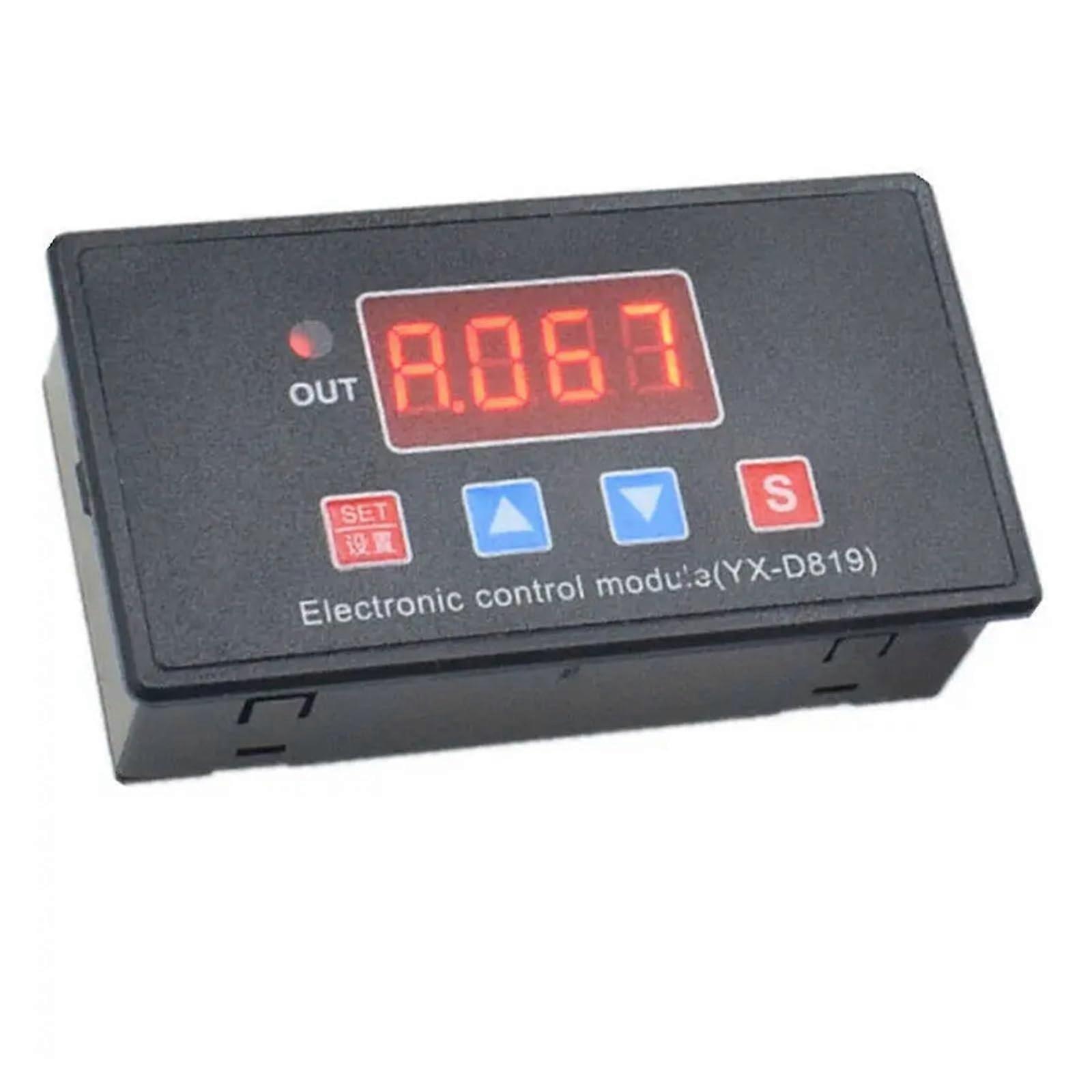 DC 5V LED Display Signal Trigger Delay Time Module With Case Cover, On/Off Delay Timer, Counting Time Delay