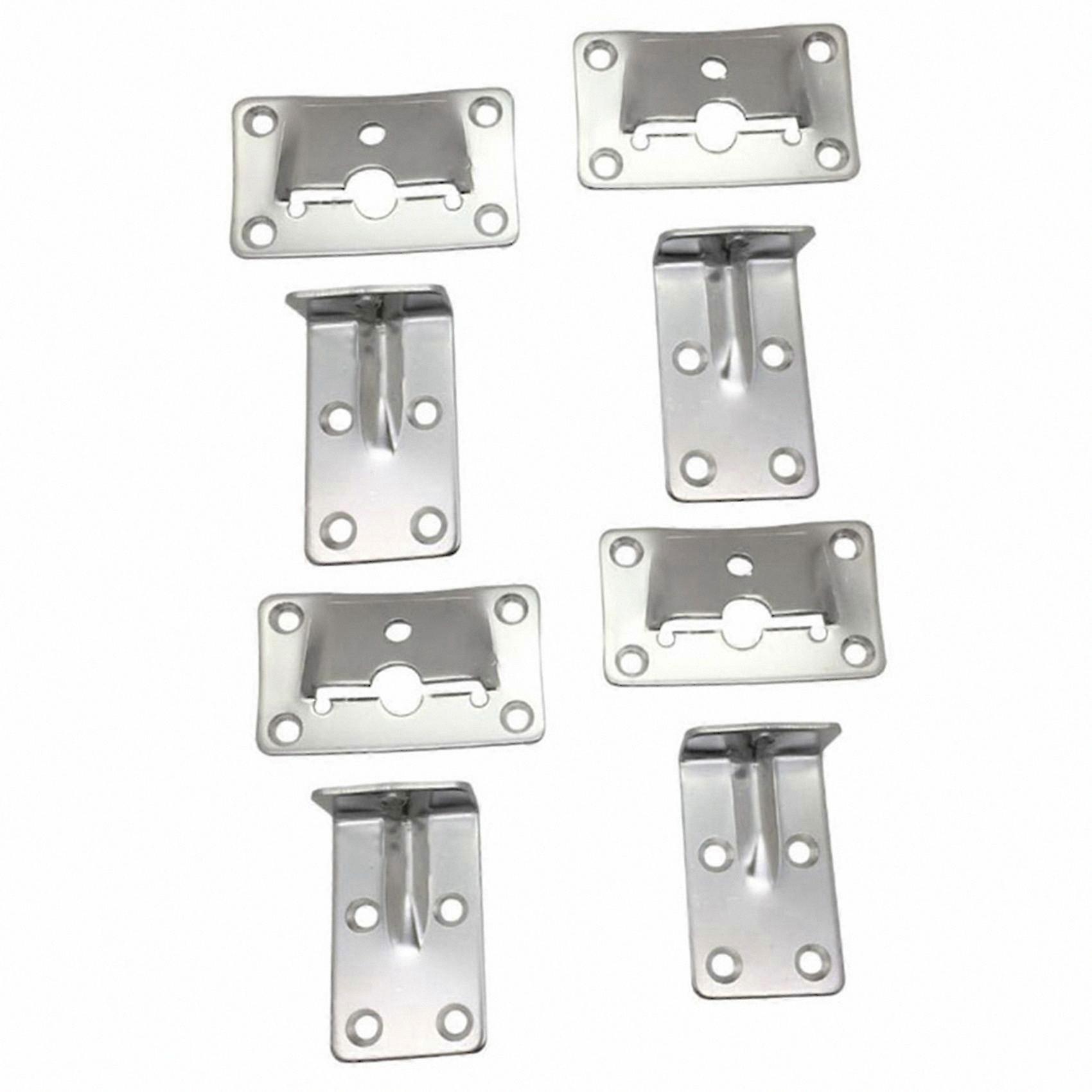 Marine Grade Stainless Steel Table Brackets, 4-Pack Removable Set for Multiple Applications in Home and Boat Environments