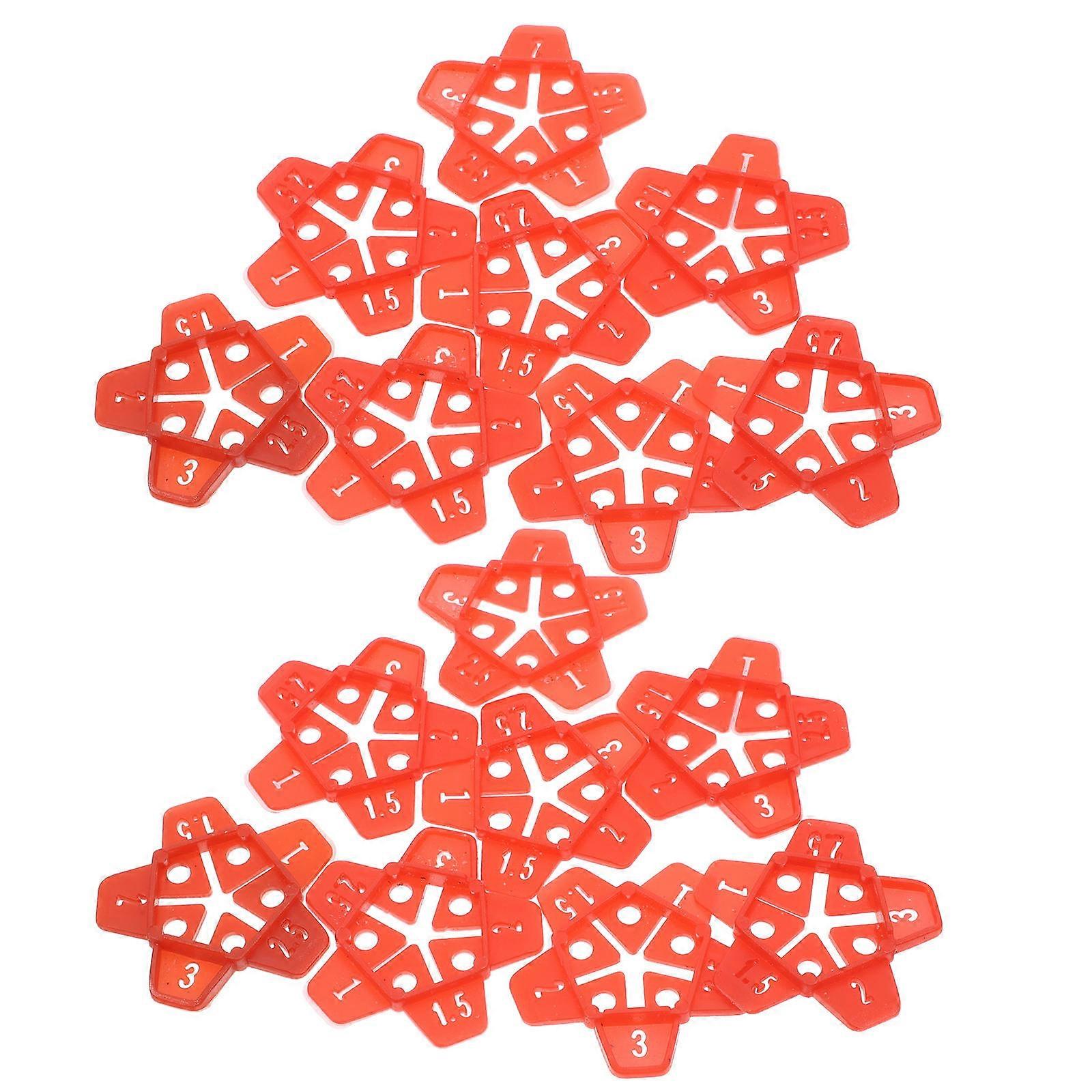 Plastic Tile Leveling Spacers for Floor Tiles Red Color Designed for Grout Application 400Pcs
