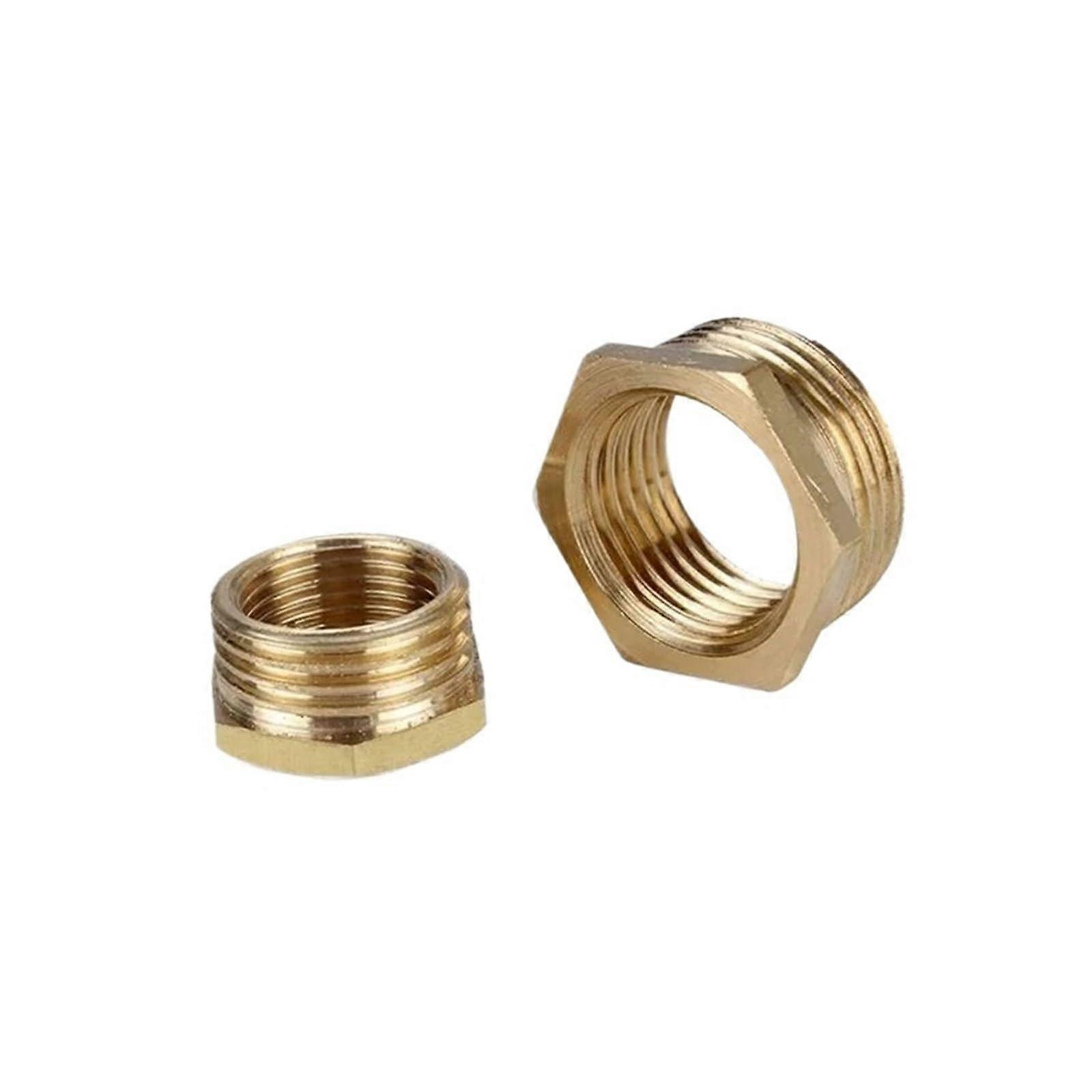 1PC Brass Hex Bushing Reducer Pipe Fitting 1/8' Female to 1/4' Male BSP Threaded Reducing Copper Coupling
