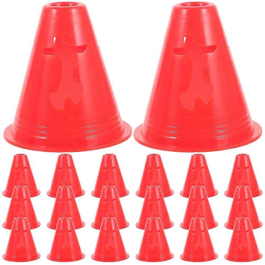20Pcs Roller Skate Practice Pile Plastic Small Cones for Roller Skating Sports Training
