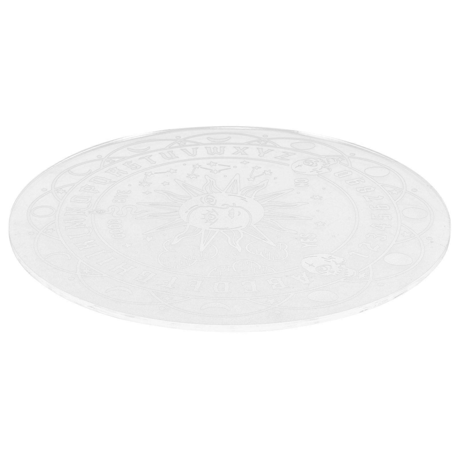 Witch Pendulum Board Acrylic Dowsing Board Pendulums Witch Divination Board