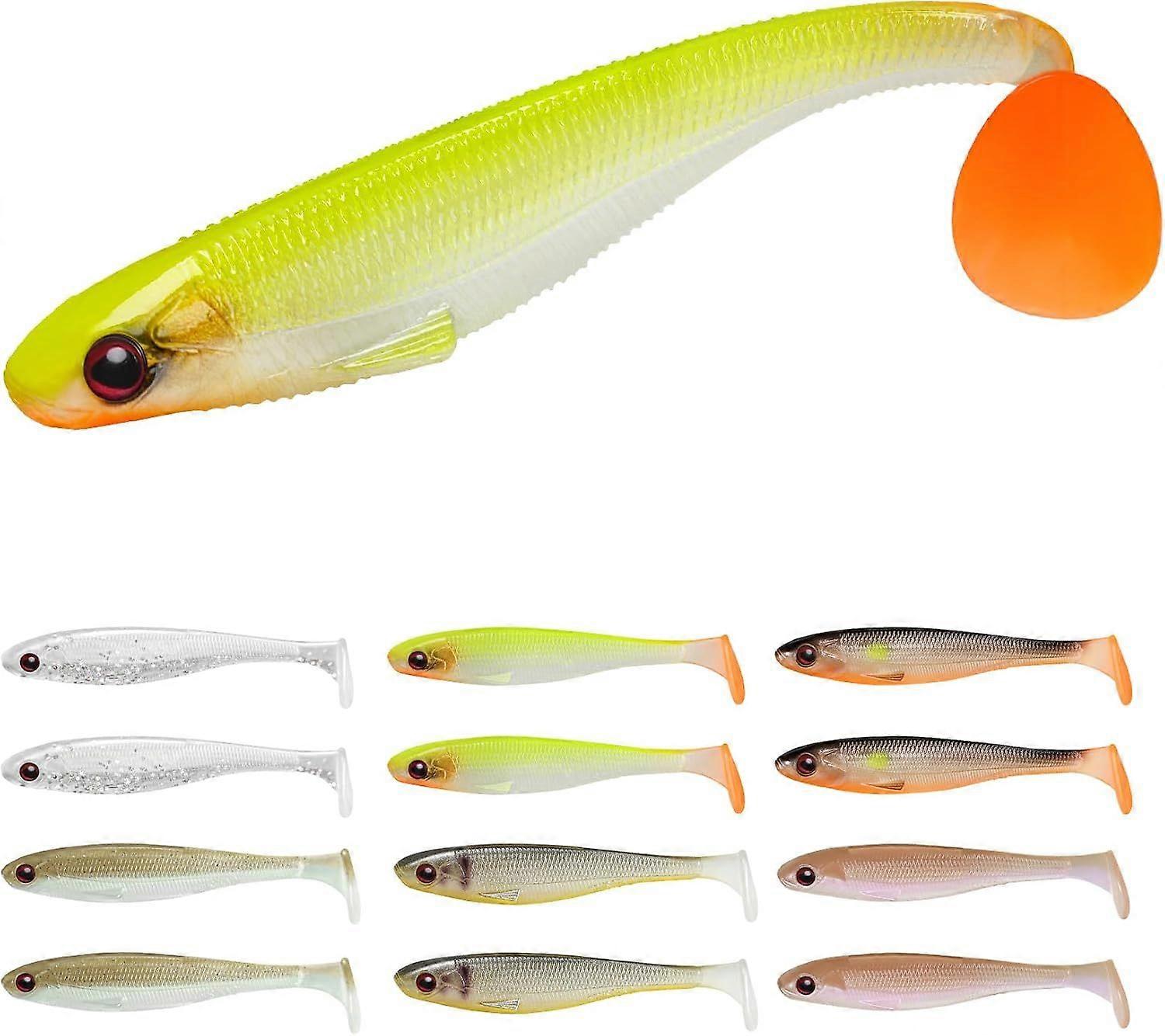 Durable Soft Fishing Lures for Crappie Trout Bass Walleye Panfish, Well-Made Easy Catching