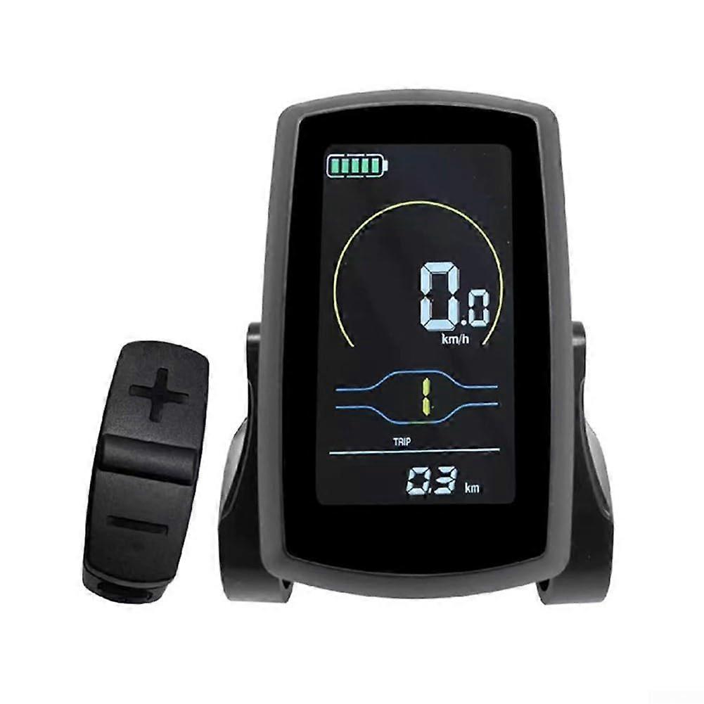 Ebike Display LCD Panel For EBikes, 80C Intelligent Control Panel, Speedometer, Waterproof Connector 36V/48V Compatible