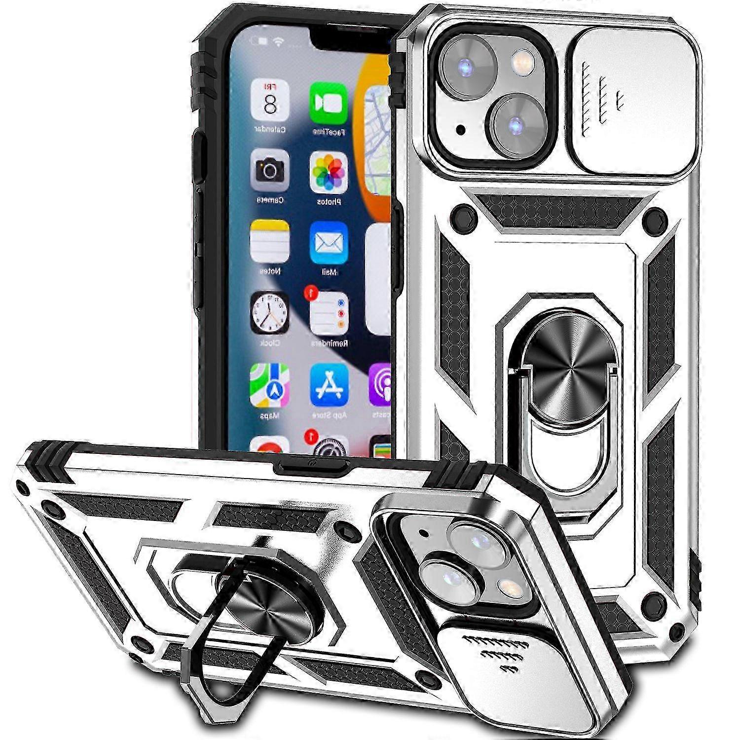 Case for iPhone 13 Camera Slide Rugged 3 in 1 Military Grade Protec...
