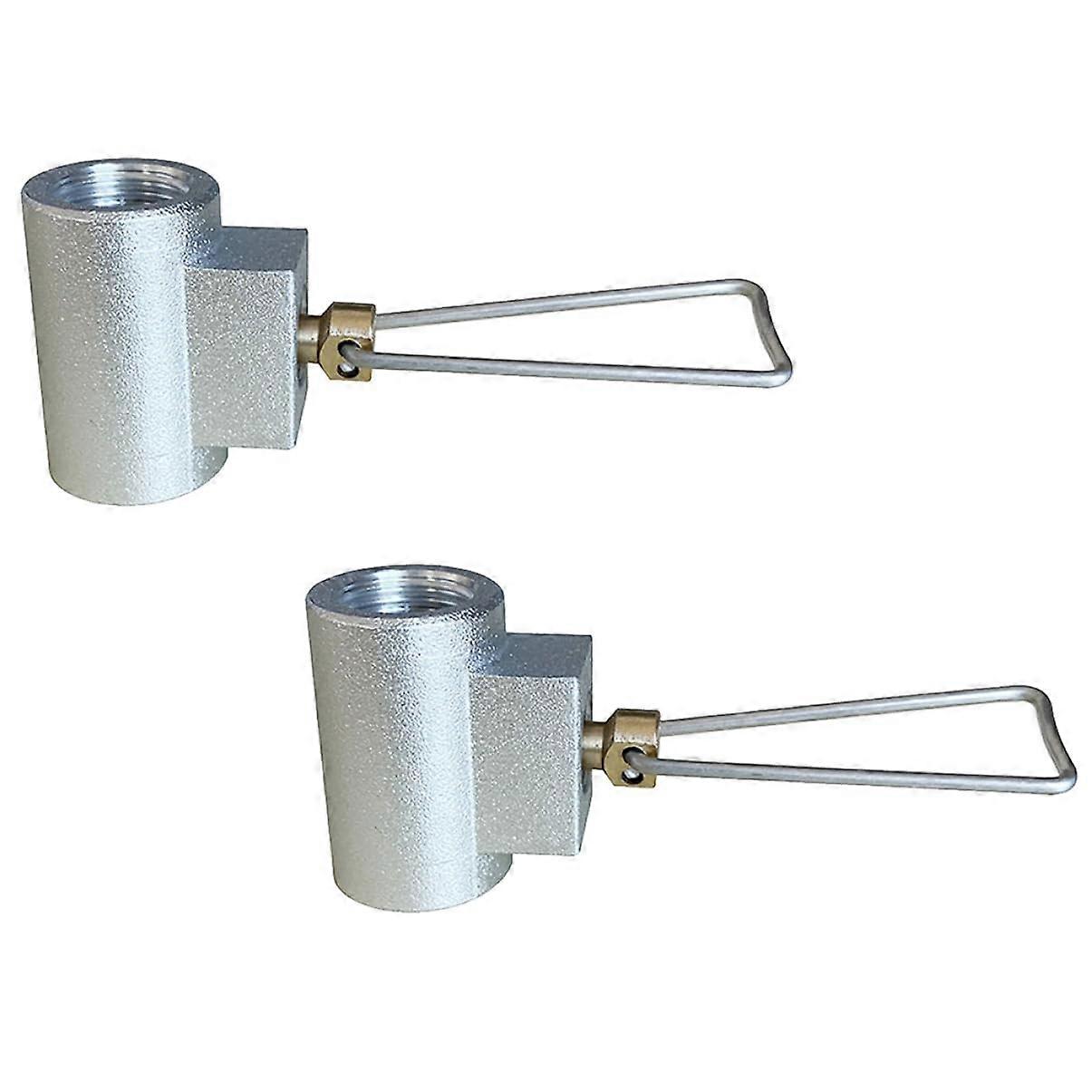 Adapter For Outdoor Stove - 2 Pack Butane Canister Valve, Portable Camping Converter, Travel Compatible, Random Color