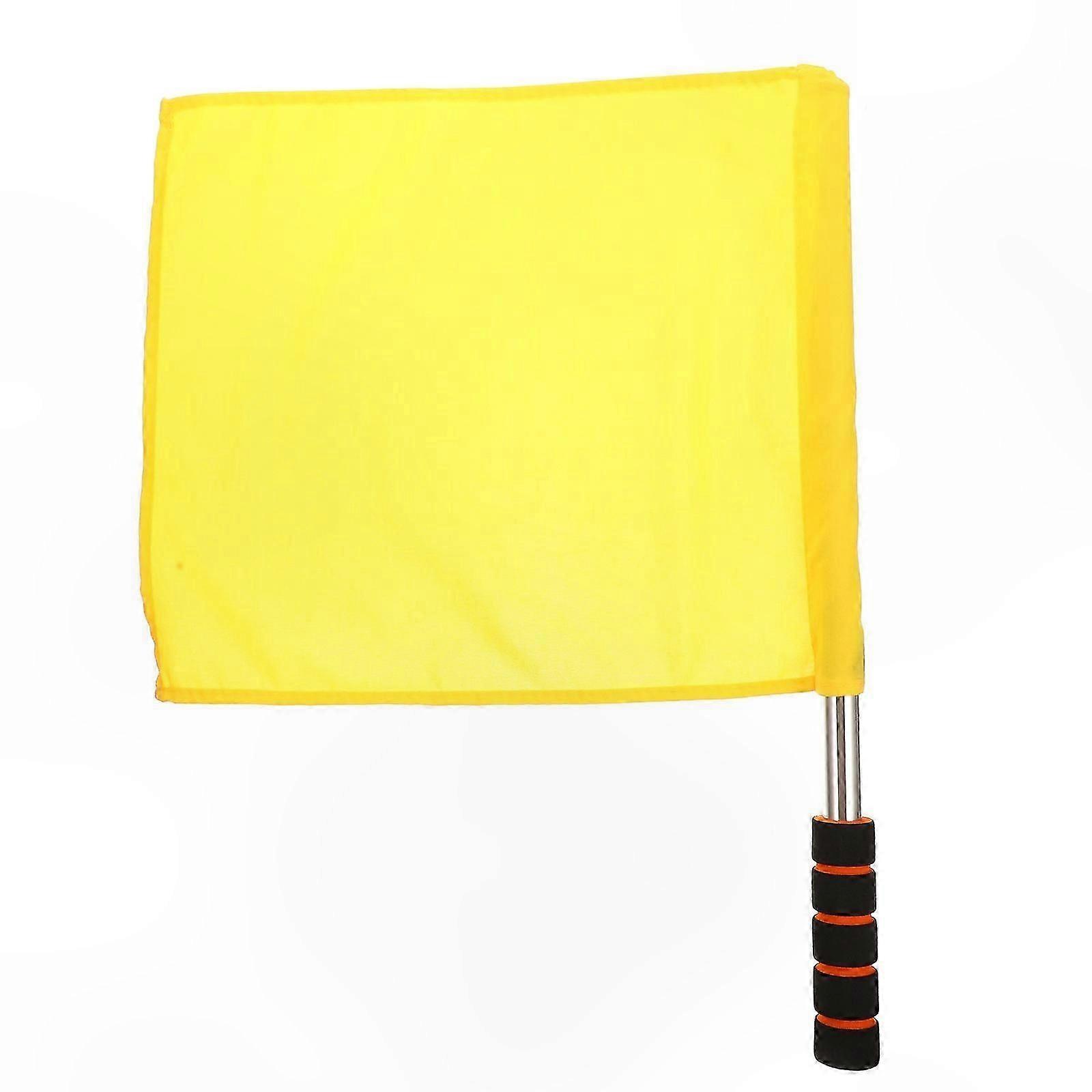 Signal Communication Set for Sports Events - Red Stainless Steel Pole with Flags for Racing and Cheer Activities
