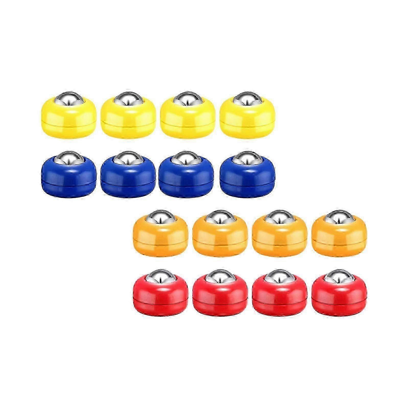 16Pcs Mini Shuffleboard Pucks Set Indoor Shuffleboard Game Puck Roller Game Home