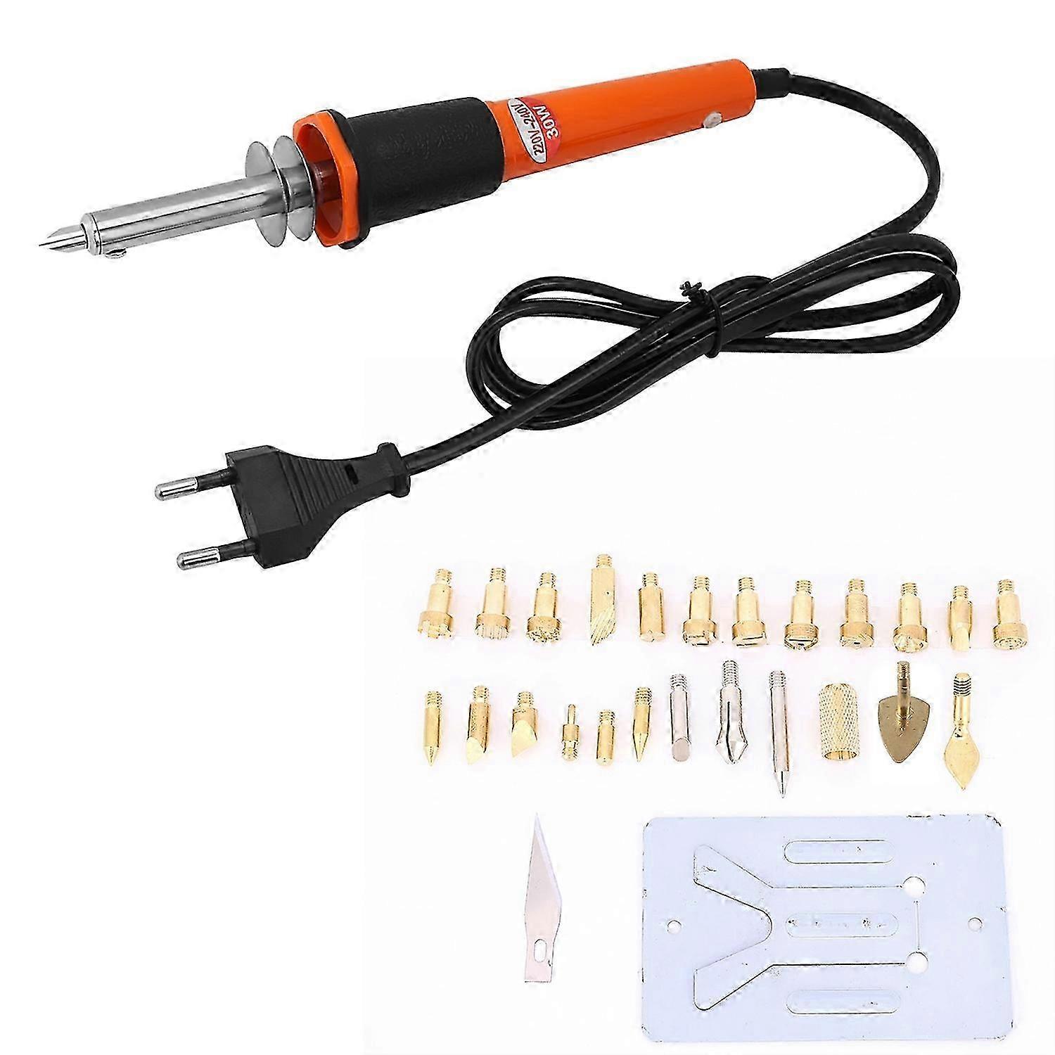 27pcs 30W Wood Burning Pen Set Pyrography Tools Tips with Pen Holder