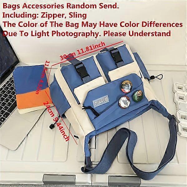 Men's large-capacity shoulder bag, made of nylon, comfortable and versatile