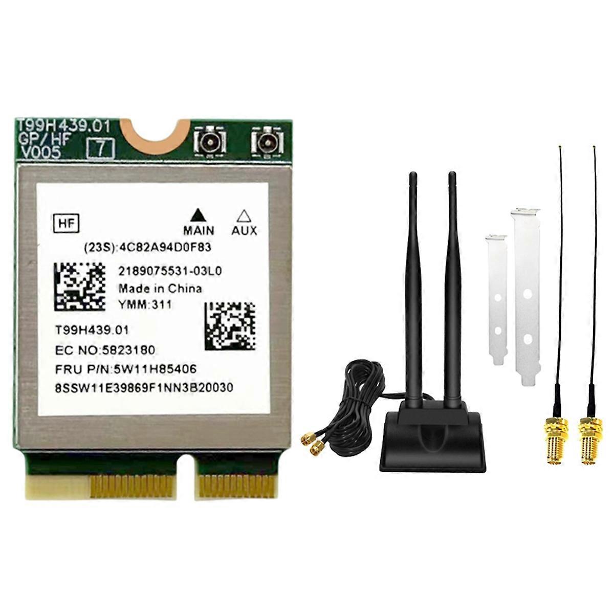 MT7927 WiFi7 Card Tri-Band 2.4G/5G/6G 8774M Wireless WiFi Network Card Bluetooth 5.4 Gigabit WiFi 7 M.2 Wireless Card