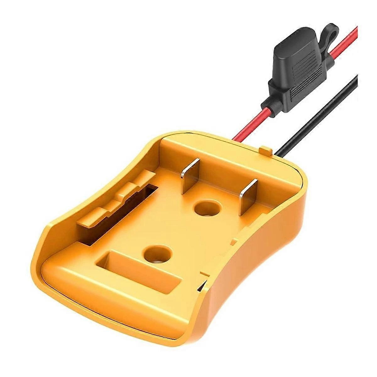 Line Output Li-Ion Battery Power Mount Connector Adapter Dock Holder with Wire for Power Tools DIY with Fuse
