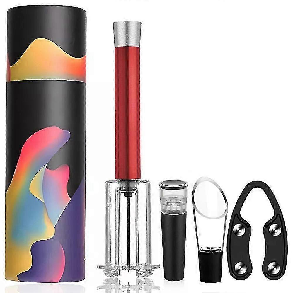 air pump wine opener set with cork remover