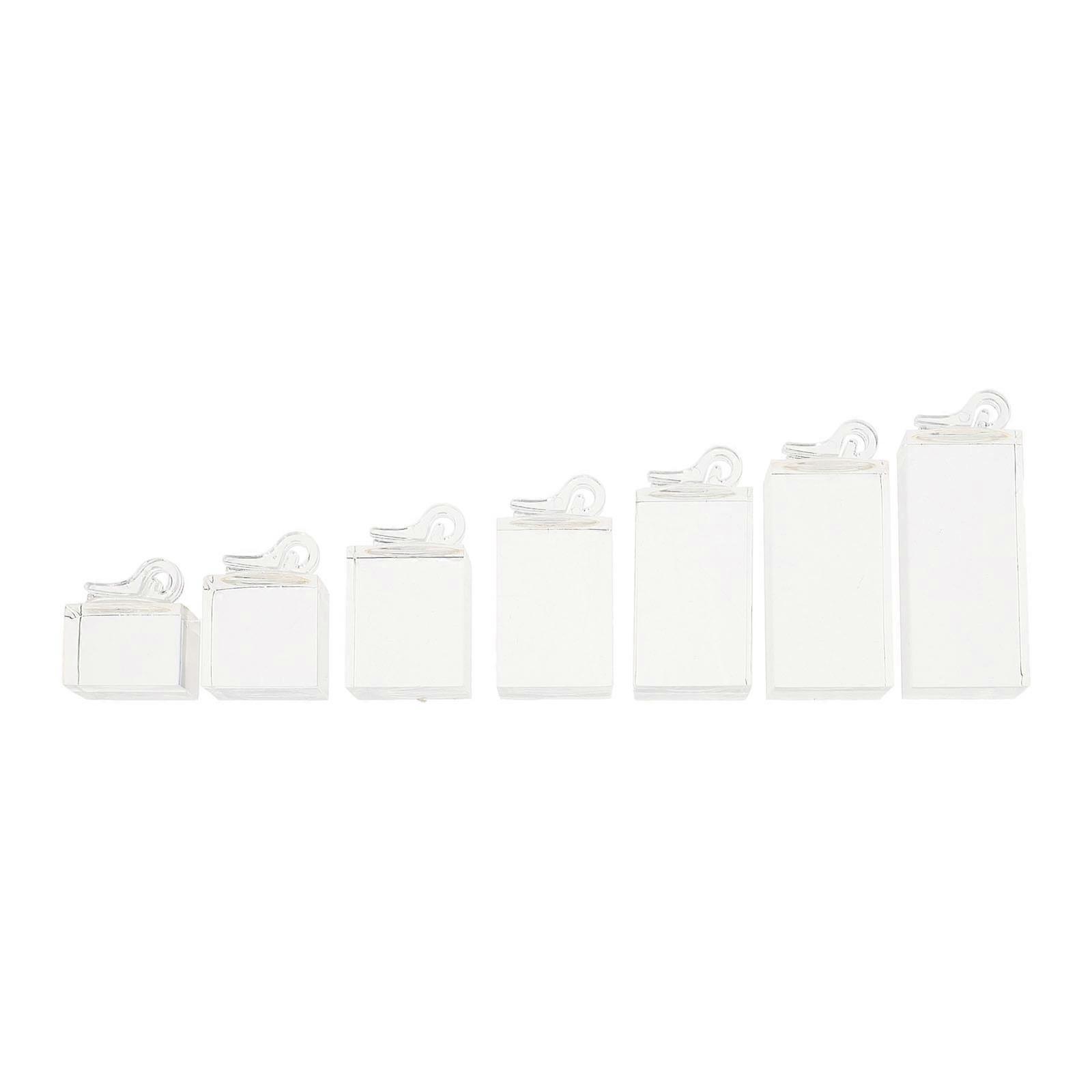 Acrylic Ring Holder for Display Use Transparent Durable Easy to Clean Lightweight 7pcs