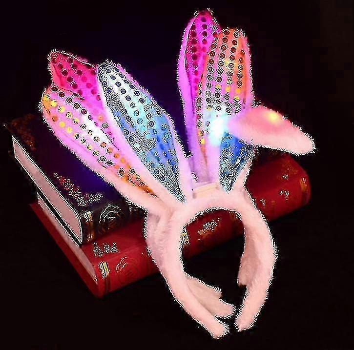 3 حزمة بقيادة أرنب الأذن عقال لطيف تضيء غطاء الرأس حزب الزينة A-YUHAO