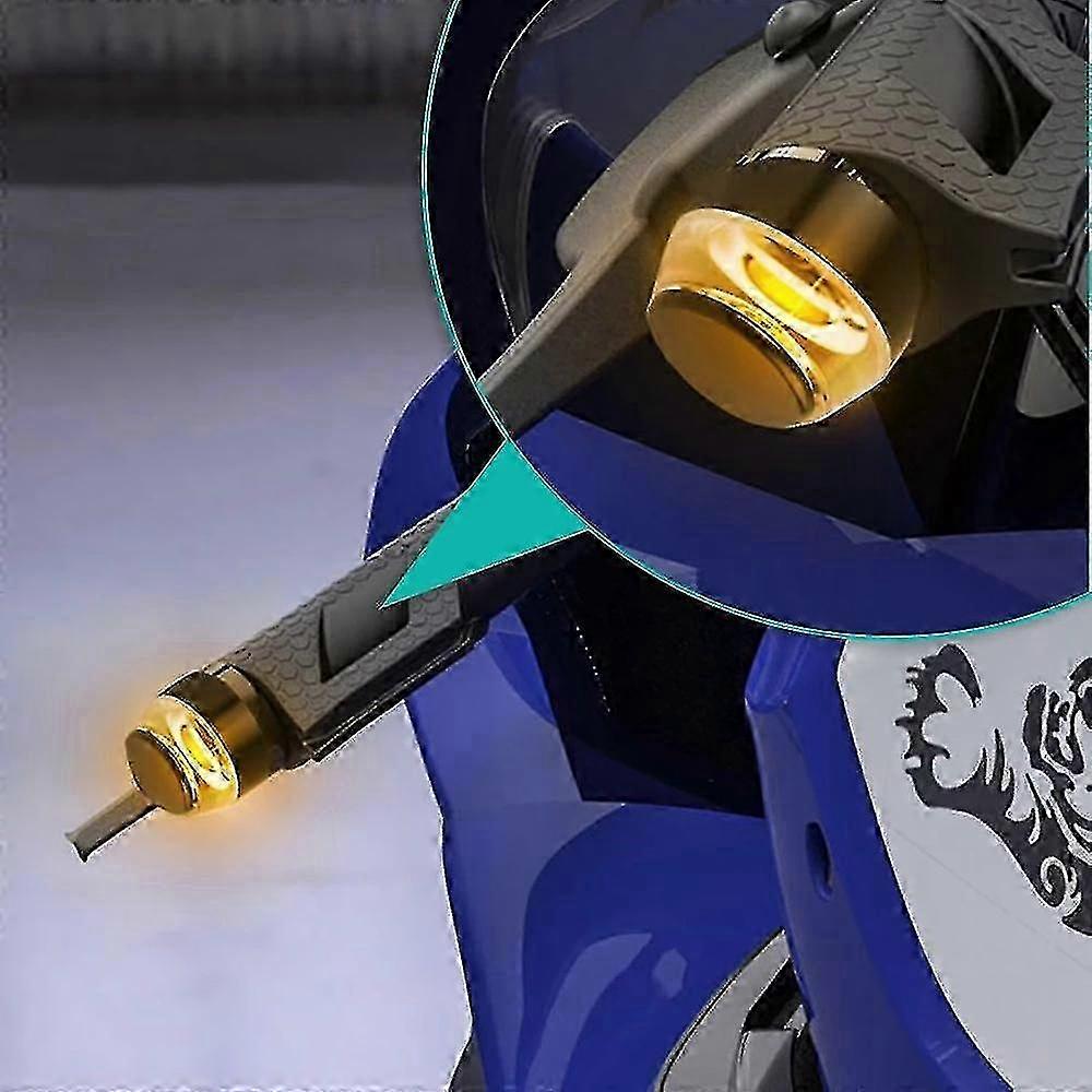 12V LED Motorcycle Turn Signals for 22mm Handlebar Flashing Blinker