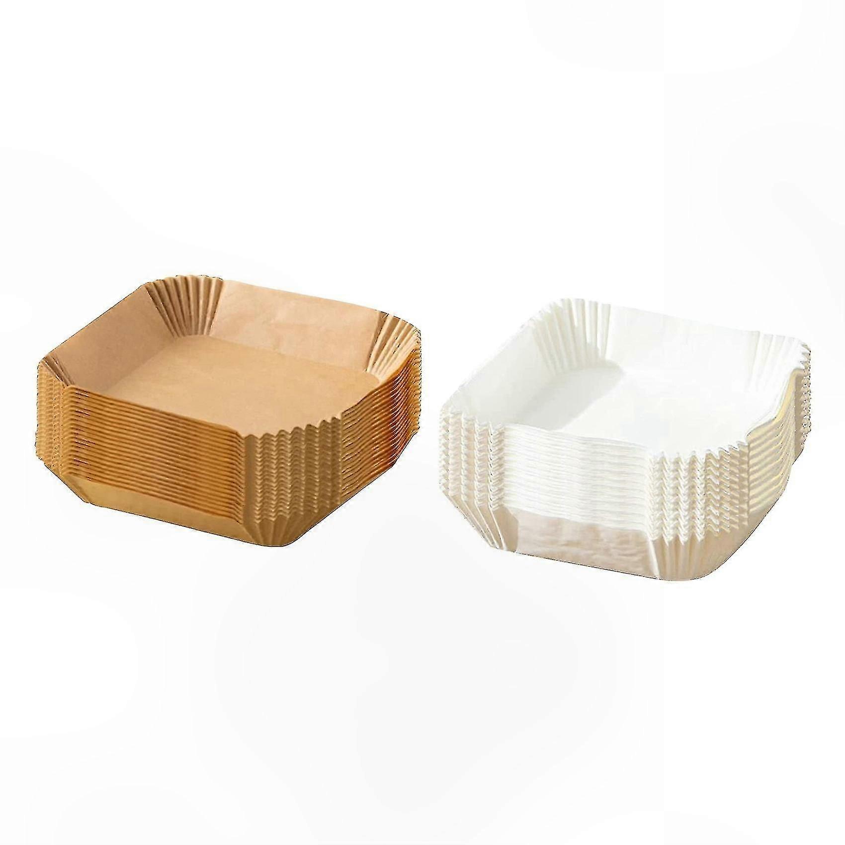 100 Sheets 6.3" Square Steamer Paper Liners Made from Wood Pulp for Bamboo Steamers