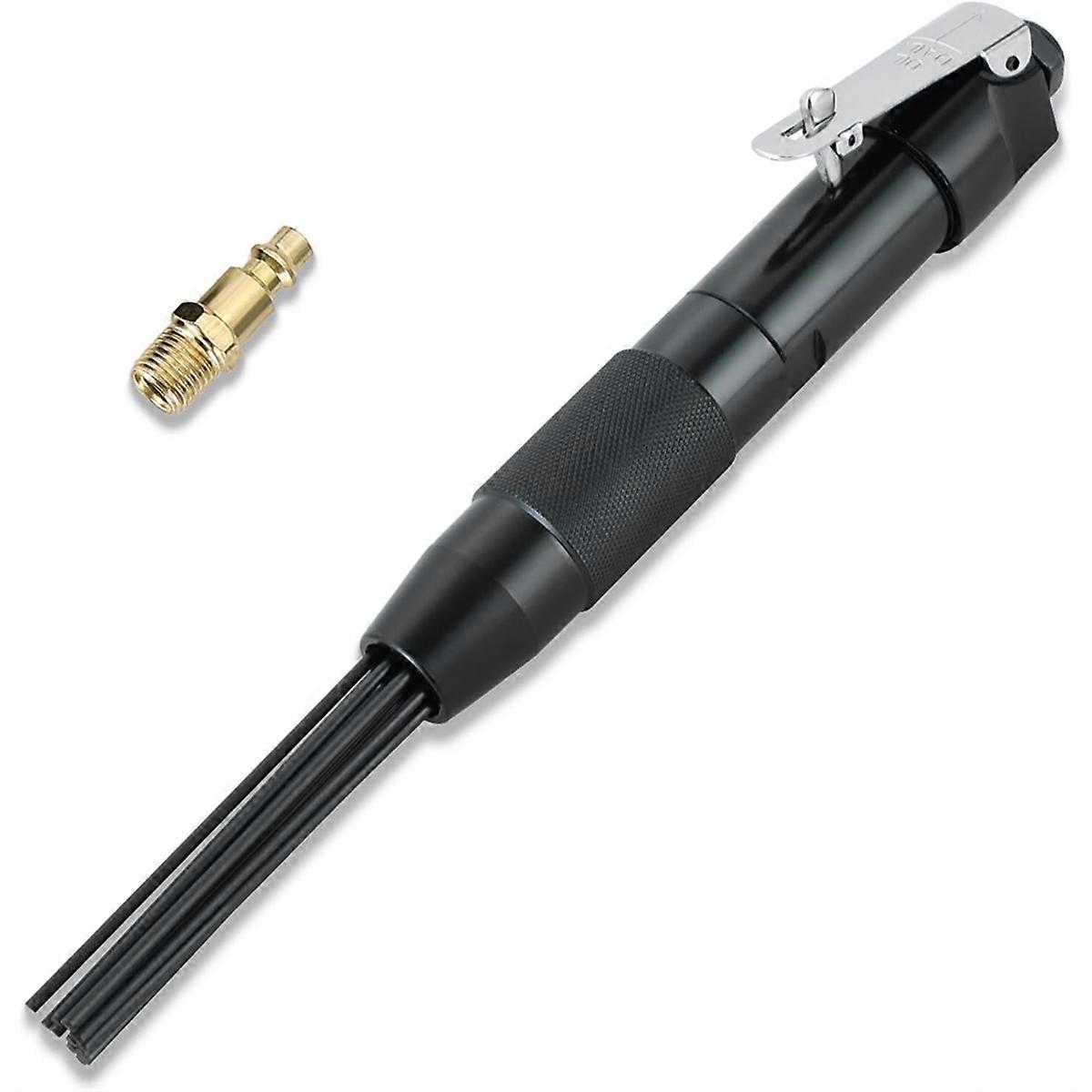 Compact Air Needle-Scaler, 1/4Inch Air Powered Rust Paint Weld Remover Cleaner, for Removing Lag Ru