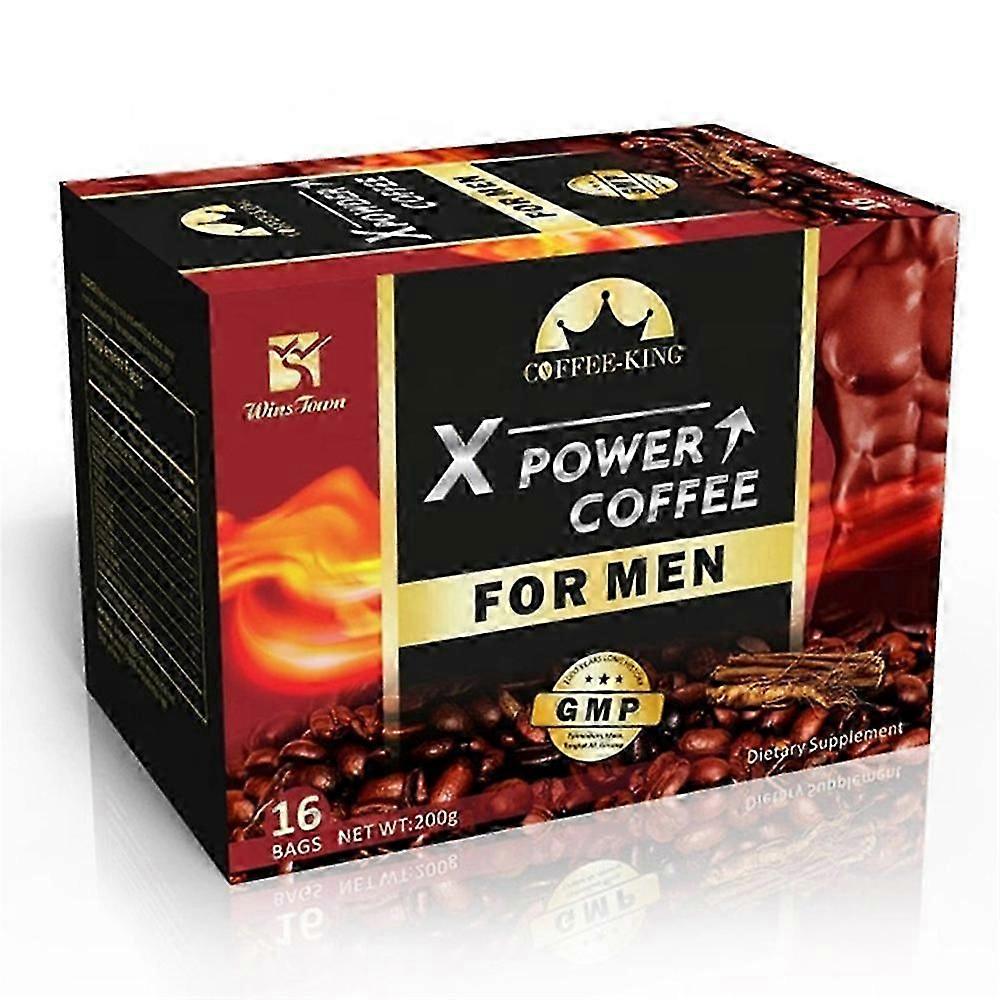 X Power Coffee for Men,Ginseng Maca All Natural