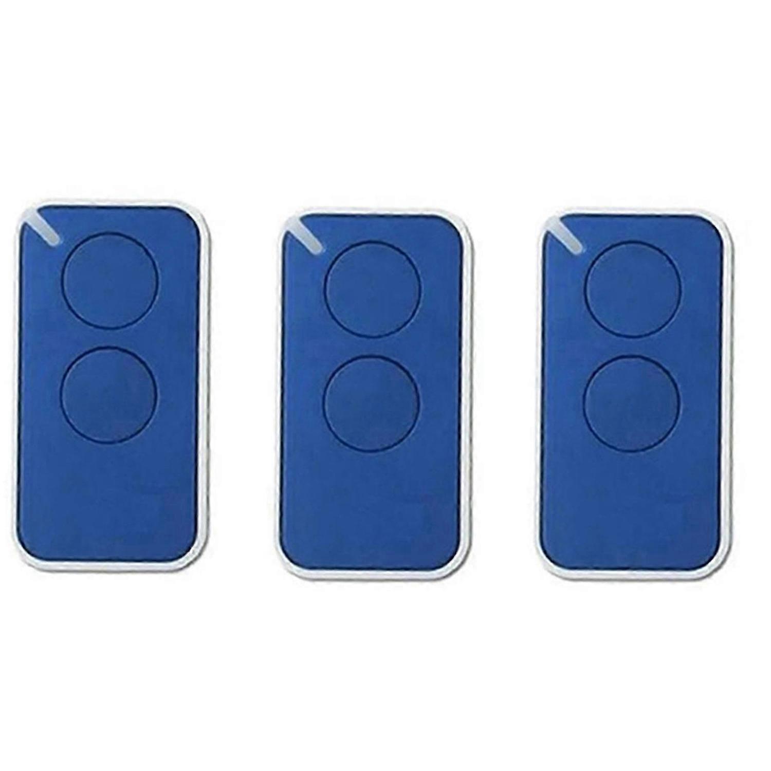 For NICE Universal Garage Remote Control 433.92MHz 2-Channel Rolling Code Transmitter for Gates Blue