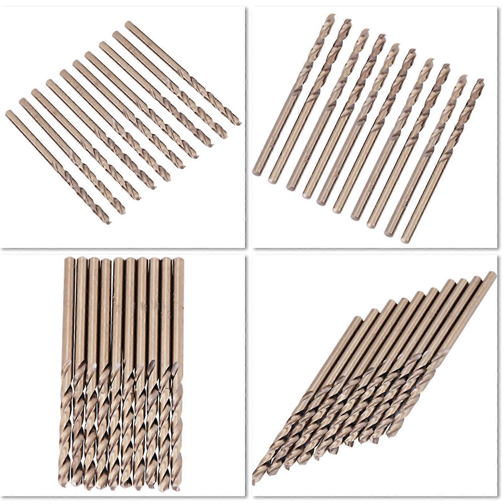 M35 Cobalt HSS-CO Drill Bit Set 10pcs, Size 1.0-5.0mm, Metal
