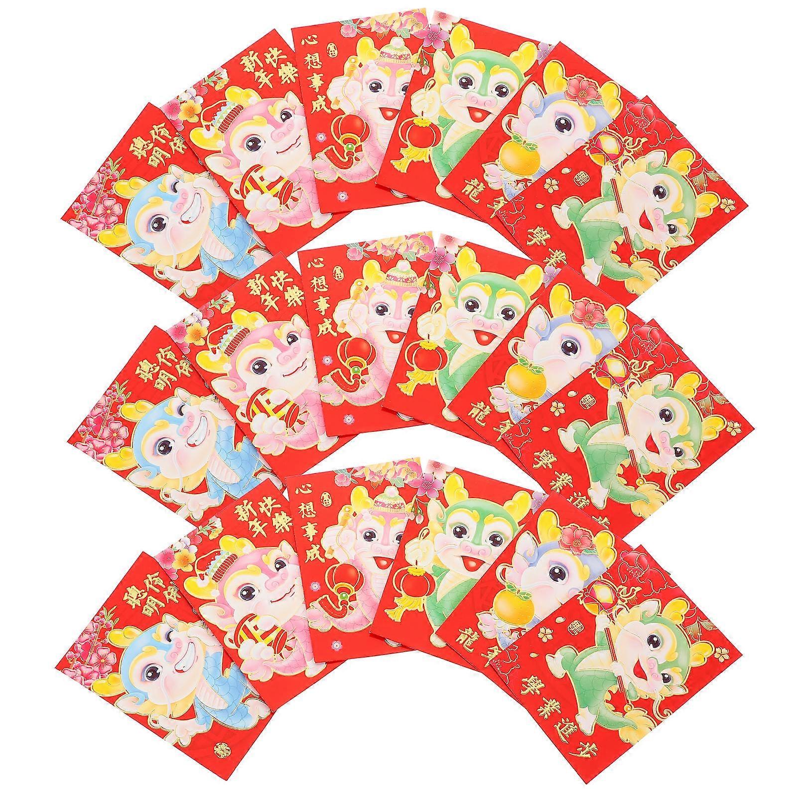 Chinese Red Envelope Paper Collection for Storage 120Pcs Chinese New Year Gift Packet