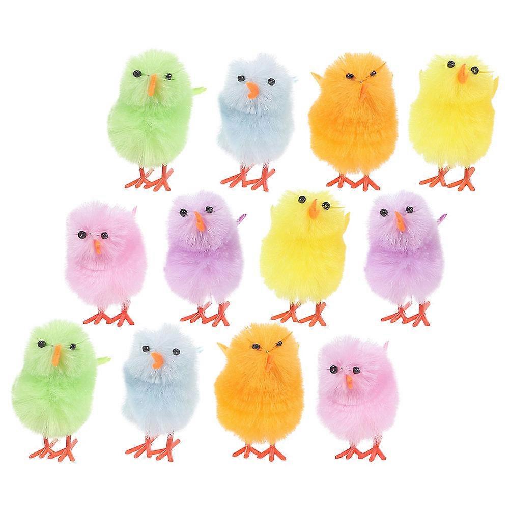 Easter Chicks Plush Chicken Toy for Decoration 24Pcs Collection