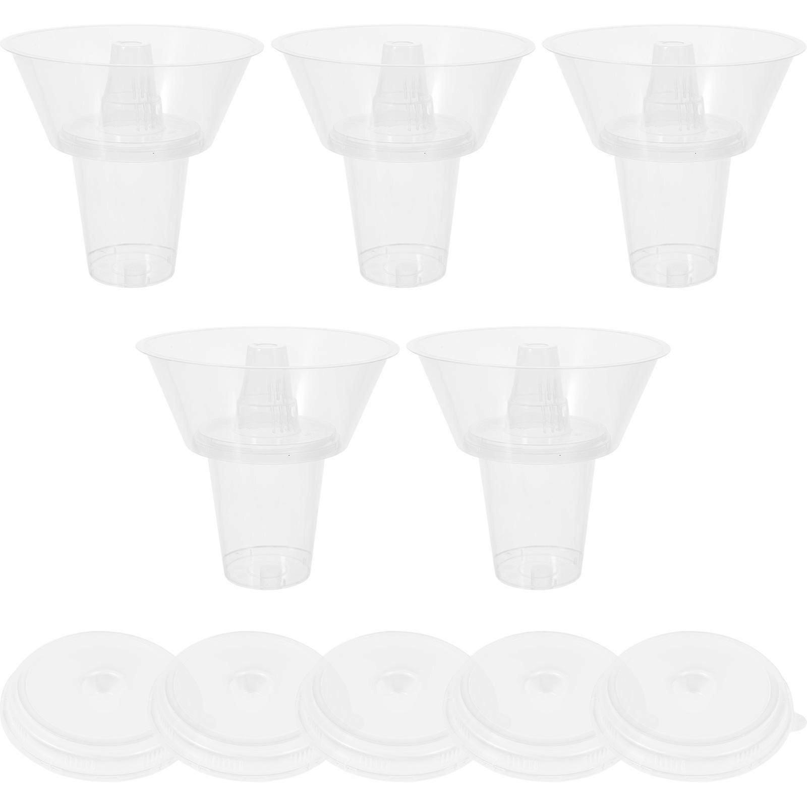 Beverage Cup And Snacks Holder Novel Shape Large Opening For All Users 19X16.5X16.5CM Portable 5 Sets