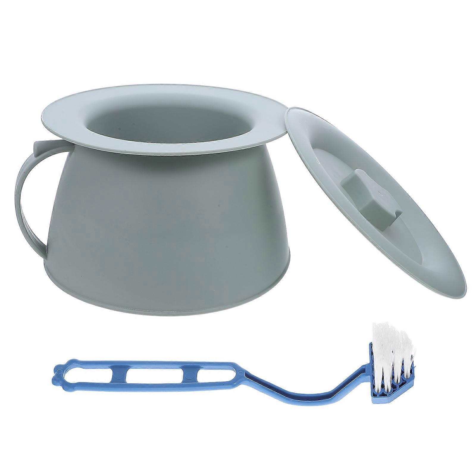 Portable Urinal For Women Bedside Commode Bucket Lightweight Handling 2Pcs