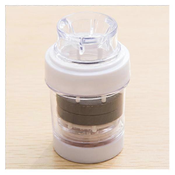 Water Tap Filter, Faucet Clean Filter Purifier, Splash-Proof PP Mini Faucet Water Filter with a Filter Element for Kitchen, Home ㄗWhite,
