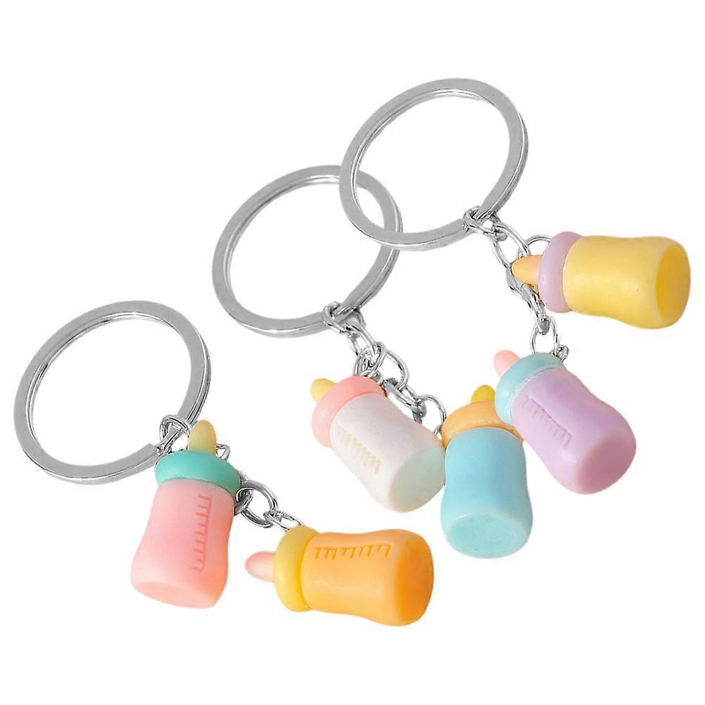 Nursery Bottle Keychain Milk Bottles for Decoration 3Pcs Purse Pendant Accessory