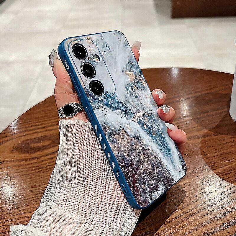 Marble Silicone Phone Case For Samsung A16 A15 A05S A56 A54 A53 A14 Soft Cover
