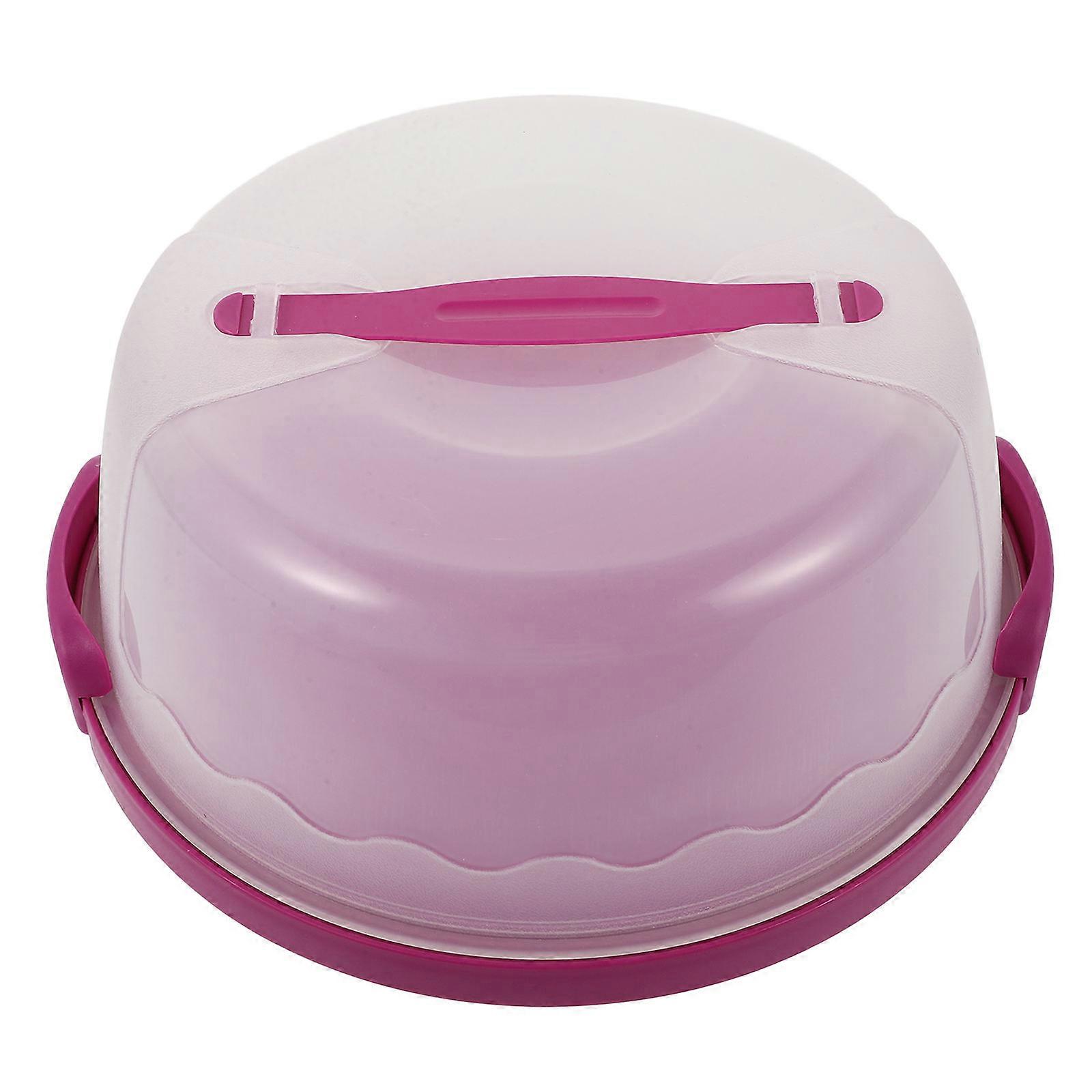 Plastic Cake Carrier for Storage Use Handheld Cake Case 6-8 Inch Box