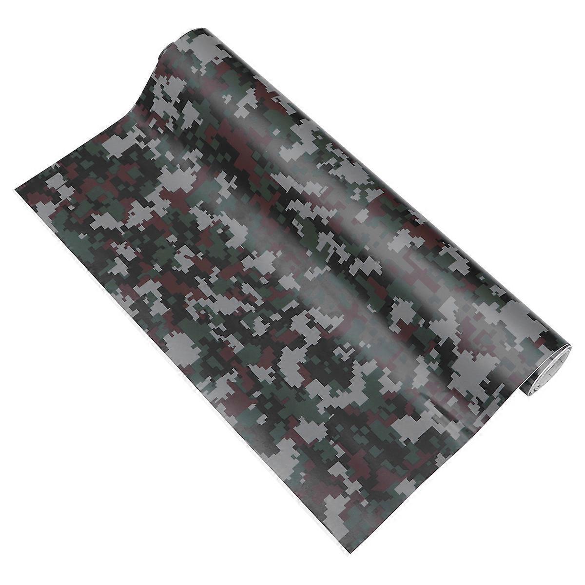 Durable Digital Camouflage PVC Car Wrap Sticker For Motorcycle Street Driving 1Pcs