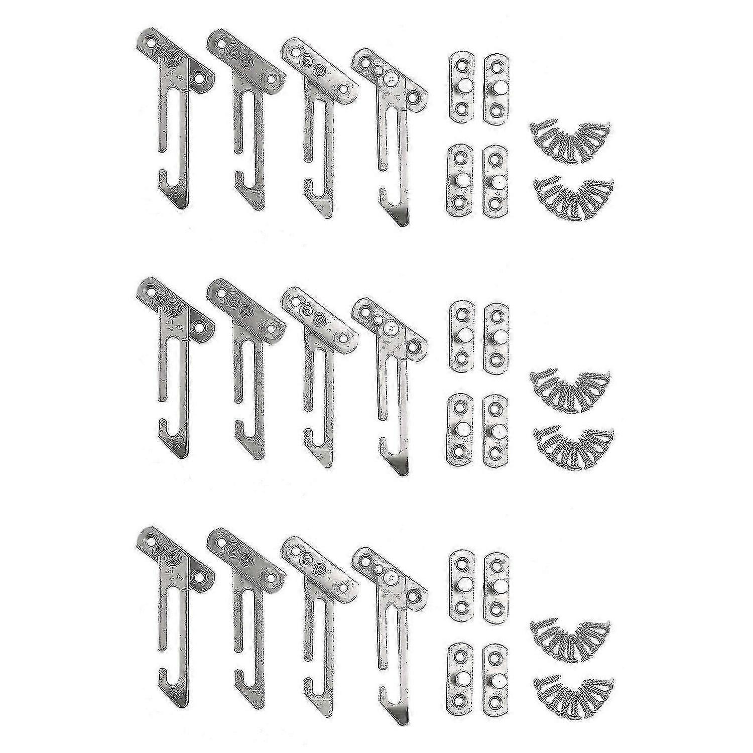 12 Pack Window Restrictor Locks Window Restrictor Hook Stainless Steel Child Lock Restrictor With S