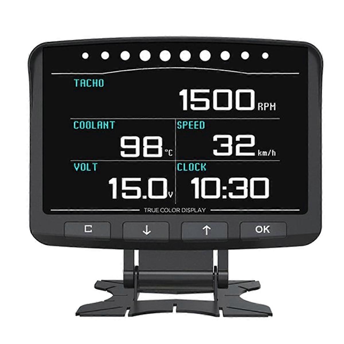 X50 Pro OBD2 HUD Jauge Mètre Multi Fonctionnel Tableau de bord Numérique Ordinateur Affichage Automatique Huile De Refroidissement T