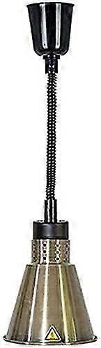 Food Heating Lamp Adjustable Heat Lamp Brass Telescopic Chandelier Single Head for Buffet and Pizza Serving